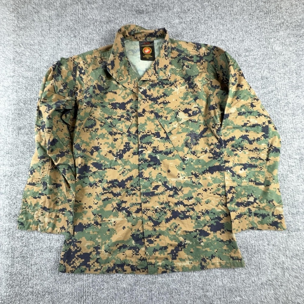 Propper International Shirt Mens Small Camo Long Sleeve USMC Military Button Up